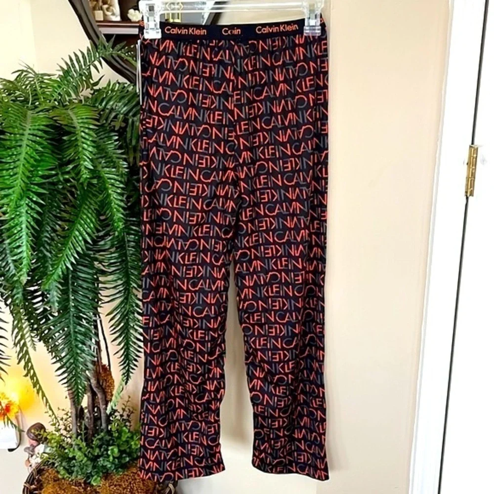 Brand New Calvin Klein Sleep Pants Flame Resistant Stretch Waist Pajama Bottom
